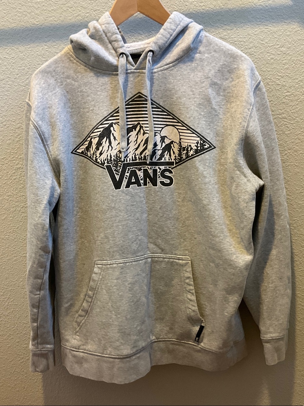 Vans Heather Gray Mountain Graphic Pullover Hoodie